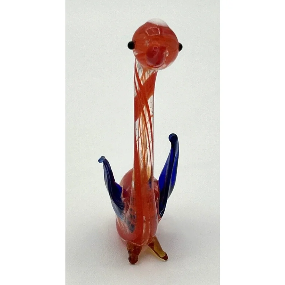 Vintage‎ Unique Blown Glass Swan Figurine 3